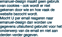 emanuel-design maakt geen gebruik van
